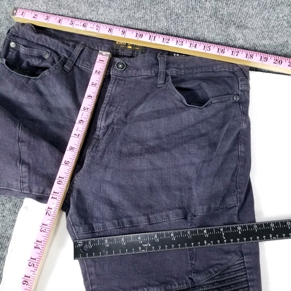 Ring of FIRE Men's jeans Slim size W38 L32 purple - Picture 4 of 10